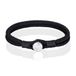 LGT JWLS Lookinggoodtoday Paracord Heren Armband met Schroef - Zwart - 19 cm