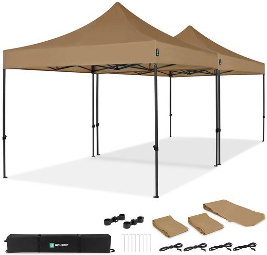 VONROC Easy-Up Partytent – 6x3 m – Beige