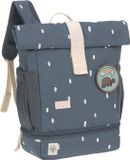 Lässig Mini Rolltop Backpack Happy Prints Midnight blue