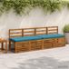 vidaXL - 1-delig - Coussin de banquette - VUGHT - 100% - Polyester - Bleu clair