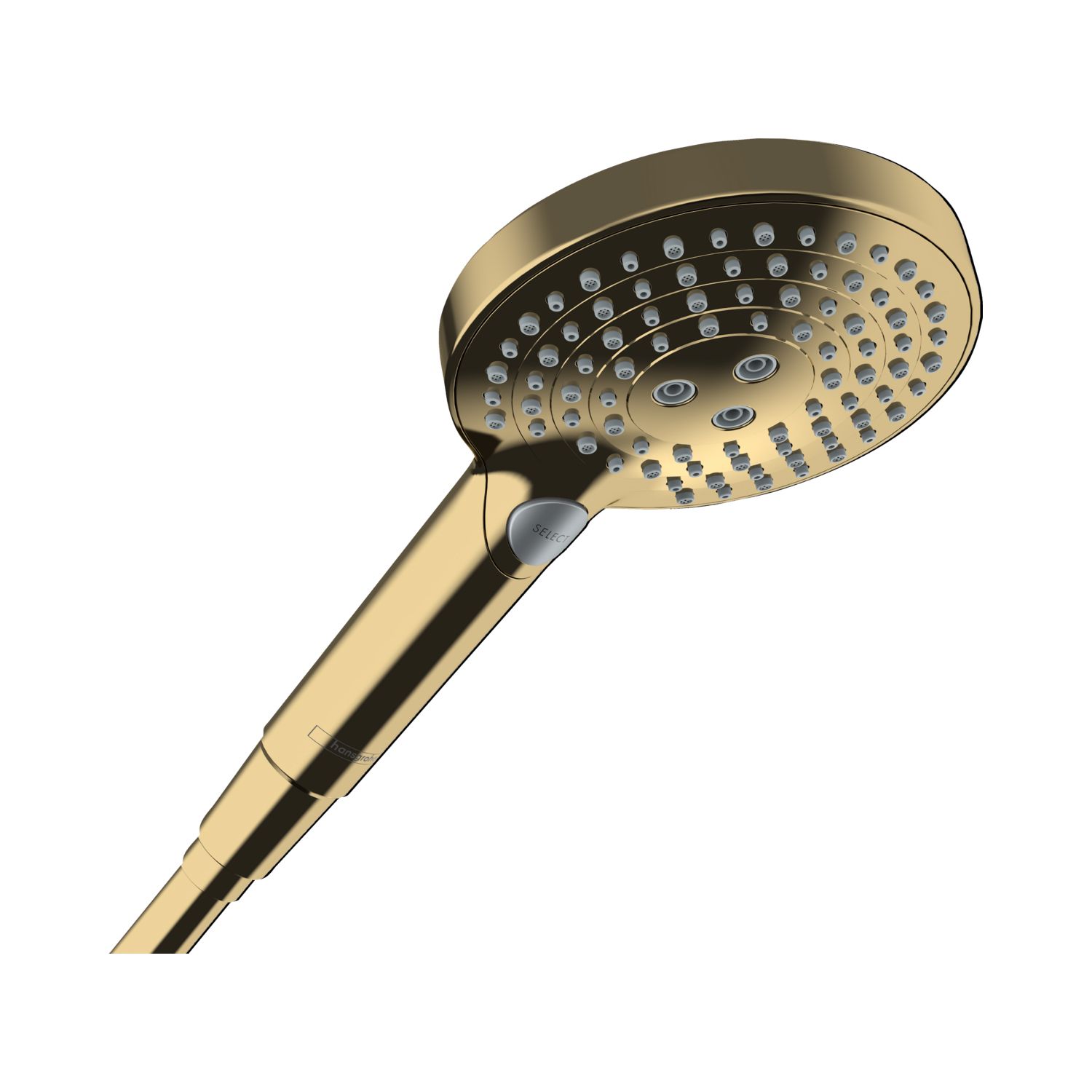 Hansgrohe Raindance Select S 120 3jet PowderRain Hand Shower - Polished Gold
