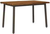 vidaXL Eettafel Massief Acaciahout Natuurlijk en Koffie 90 x 55 x 75 cm