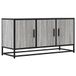 Sonoma Eiken Meuble TV 100x35x50 cm Bois traité Métal Gris