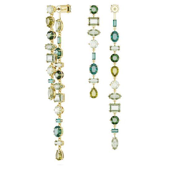 Swarovski Gema Oorbedels Dames 98 mm Groen Goudkleurig 2023