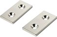 Tru Components W40L20T5-2M4 Permanente magneet Rechthoekig (l x b x h) 40 x 20 x 5 mm N35