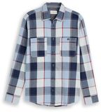 Tom Tailor - Regular fit overhemd met gewassen look - Maat XXXL - blue big check