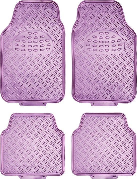 Race Sport Automattenset Alu-look Universeel Pvc Roze 4-delig