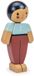 Tender Leaf Poppenhuis Popje - Amandel Vader