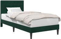 vidaXL Bedframe met hoofdeinde, donkergroen, 90 x 190 cm, fluweel