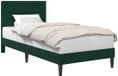 vidaXL Bedframe met hoofdeinde, donkergroen, 90 x 190 cm, fluweel