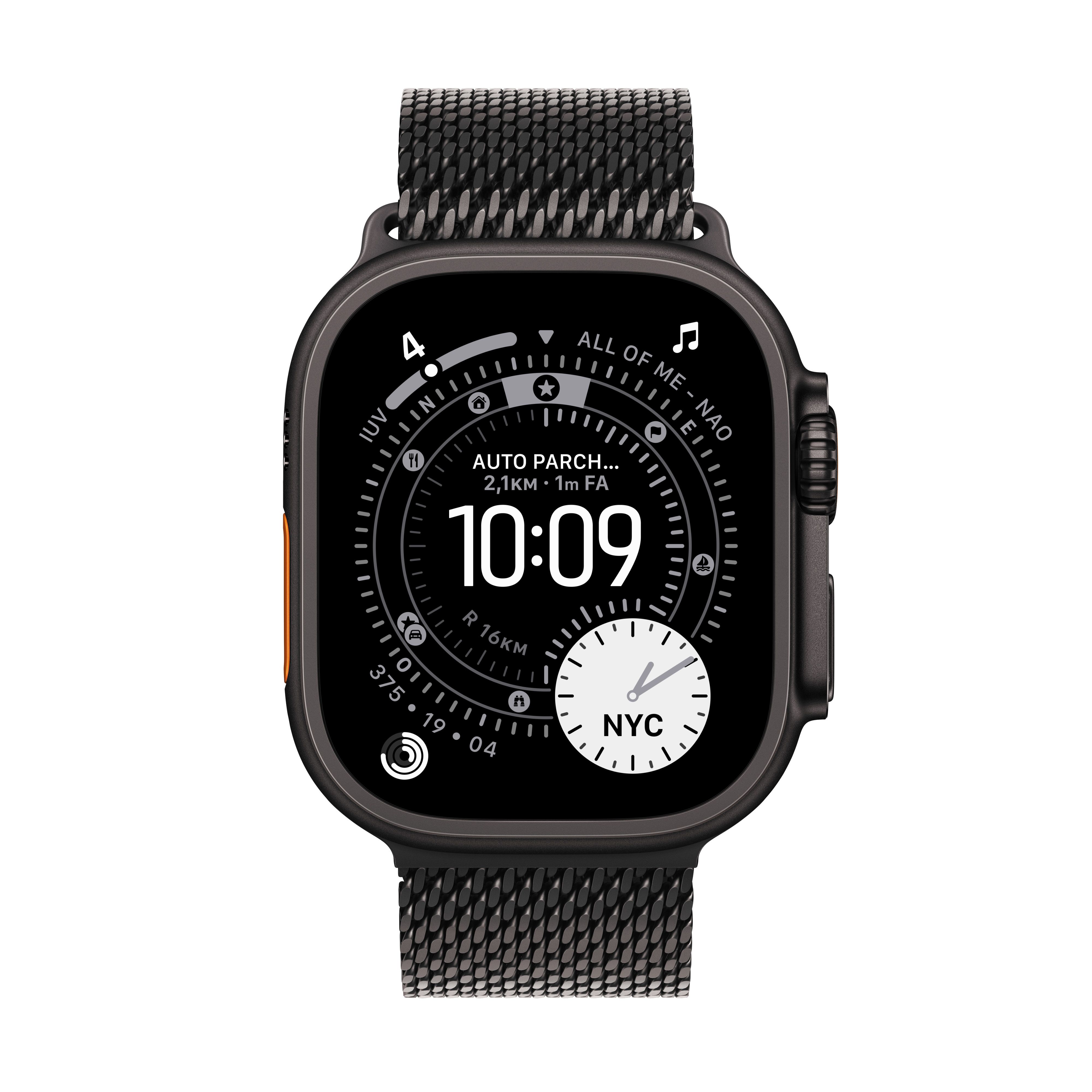 Apple Watch Ultra 3 OLED 49 mm Digital 5G Zwart Wifi GPS