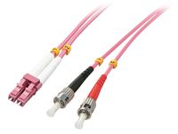 Lindy 46354 InfiniBand en Glasvezelkabel 10 m LC ST Roze