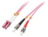 Lindy 46354 InfiniBand en Glasvezelkabel 10 m LC ST Roze