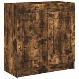 vidaXL Badkamer onder wastafel kast Gerookt eiken 56 x 37,5 x 81 cm