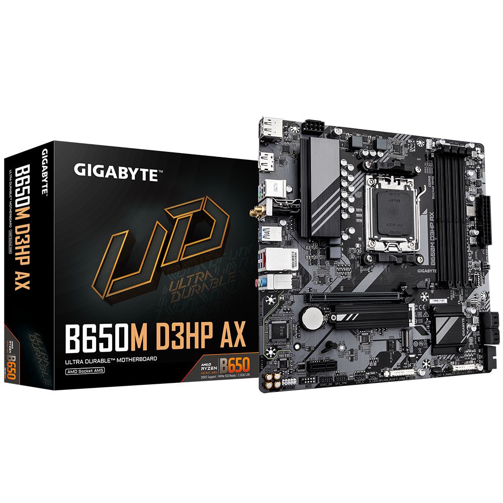 Gigabyte B650M D3HP AX - Micro ATX Motherboard - AMD B650 - Socket AM5