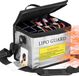 BeltAvenue Holding B.V. Lipo Safe Bag, sac ignifuge et antidéflagrant pour batterie Lipo Tiroir à batterie Housse de protection ignifuge Sac à batterie avec double fermeture éclair et bandoulière réglable Convient pour la charge et le stockage de batteries