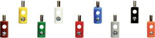 Merkloos Modelspoor stekker 2.6 mm 100 stuk(s) Blauw, Geel, Grijs, Groen, Bruin, Rood, Oranje, Wit, Zwart