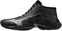 Mizuno Wave Lightning Elite Mid Unisex Volleybal Schoenen Zwart/Grijs/Blauw Maat 42