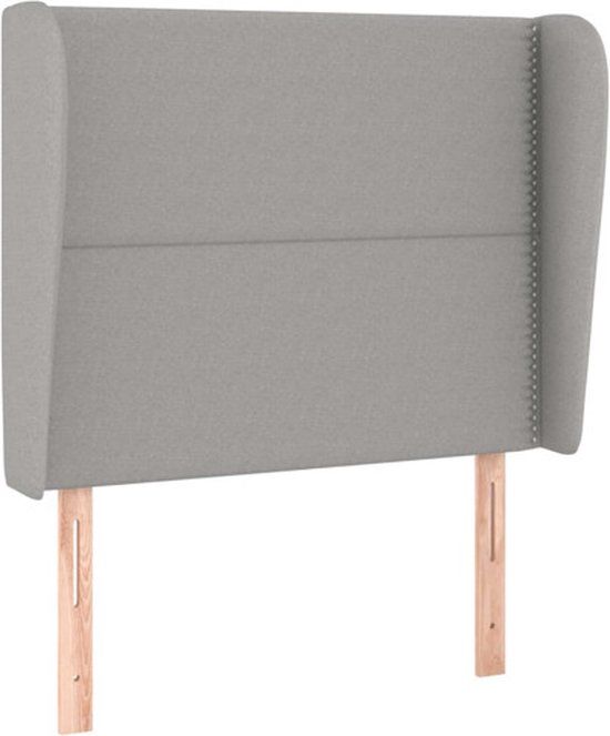 VidaXL Hoofdeind & Voeteind Licht Grijs