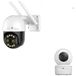 RobiCam Caméra extérieure avec zoom, double objectif, 4MP, zoom optique 8x