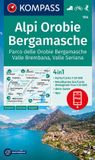 104 KOMPASS Wanderkarte 104 Alpi Orobie Bergamasche 1:50.000