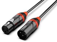 Audibax Pro Black Cable DMX 3 Pins 1 Metro Negro