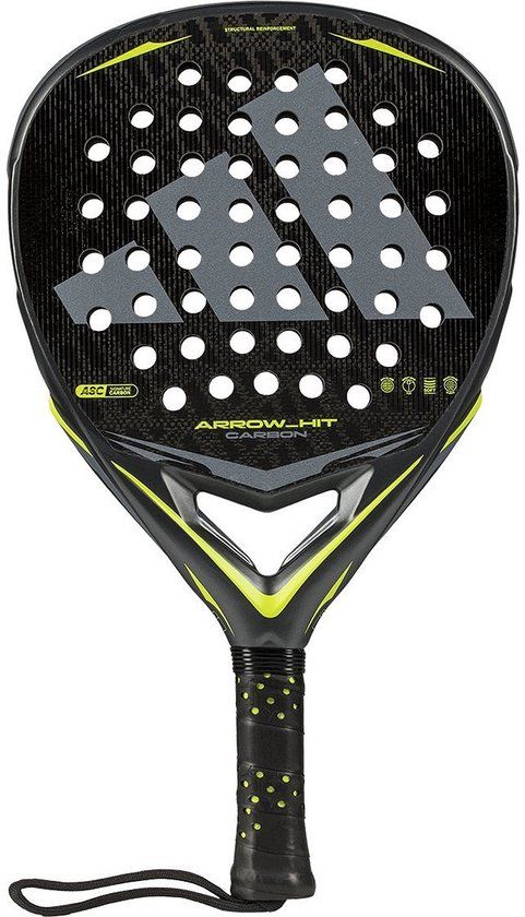 Adidas Arrow Hit Carbon 2026 Padelracket Heren - Antraciet / Zilver | Maat: UNI