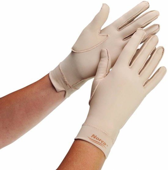 Norco Oedeemhandschoen hele vinger over de pols - Rechts S