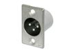 Neutrik NTR-NC3MP Connecteur XLR, Argent
