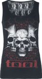 Tool Skulls Dames Top - Zwart - XXL
