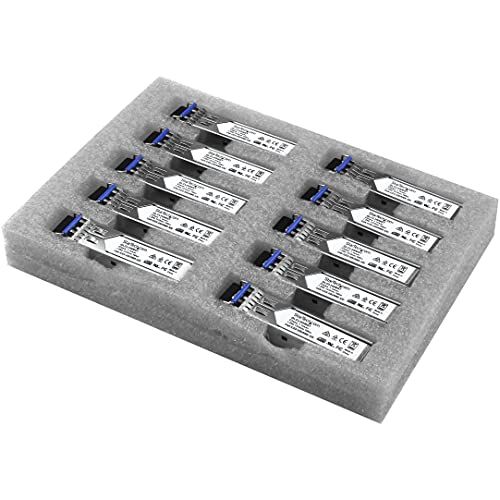 StarTech.com Gigabit LWL SFP Transceiver Module, Cisco GLC-LH-SM compatibel, SM/MM LC, 550m, Mini GBIC 10-pack, 1000Base-LX/LH