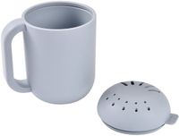 Béaba Siliconen Hoofdsproeier - 2-in-1 Spoeler & Badspeelgoed - Pebble - Grijs