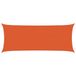 VidaXL Zonnezeil 160 g/m² 2x5 m HDPE Oranje