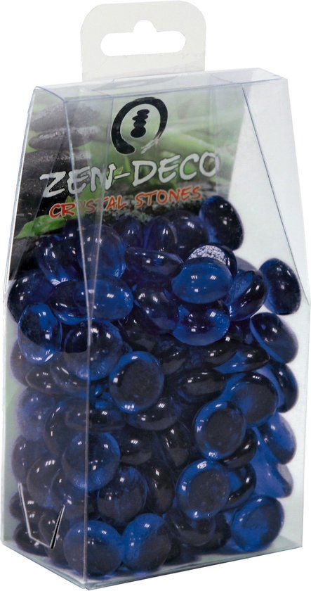 Superfish Zen-Deco Crystal Stones Blauw - 75cm
