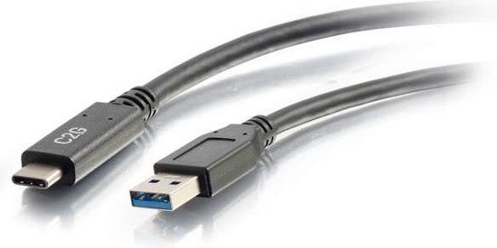 CablesToGo C2G 3M USB-C naar USB-A SuperSpeed USB 5Gbps kabel M/M - Zwart
