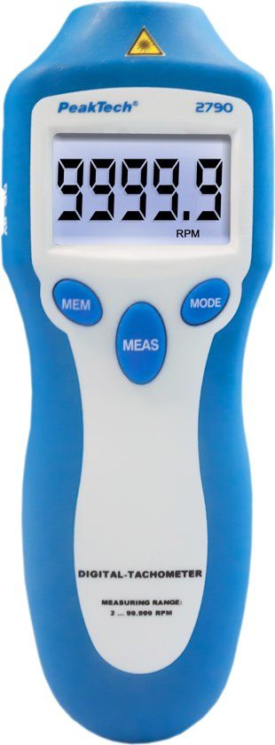 Peaktech 2790 Digitale toerenteller, 5 cijfers