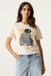 GARCIA Dames Print T-shirt Wit Korte mouw