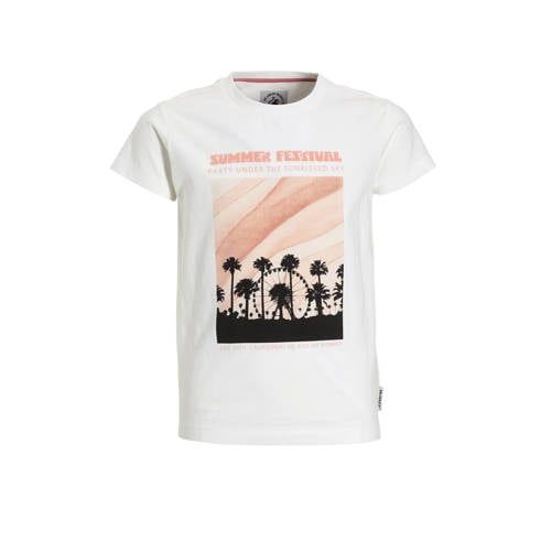Me & My Monkey regular fit T-shirt Harper wit