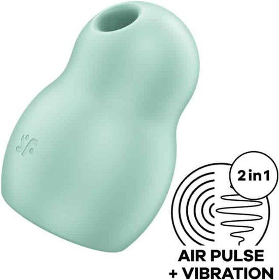 Satisfyer Pro to Go 1 - Dubbele Air Pulse Vibrator - Green