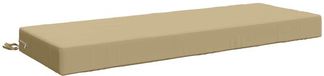 vidaXL - Coussin d'assise - SOEST - 100% Polyester - Beige - 120 x 40 x 10 cm