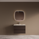 Boss & Wessing BWS Riga Bruin Eiken Badmeubelset Met Wastafel 80 cm Travertin Sintered Stone Keramisch
