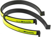 IKZIE broekklemmen - reflecterend voor verhoogde zichtbaarheid - set van 2 - zwart/geel