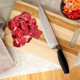 Excellent Houseware Koksmes - 33 cm - RVS - Ergonomisch Soft Grip