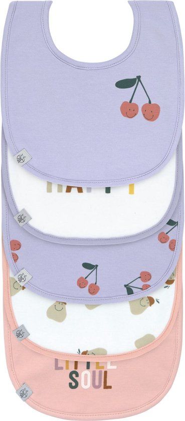 Lässig Slabbetje 5 stuks Voordeelpack - Happy Fruits Cherry
