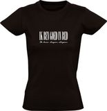 Sol's Ik ben goed in bed Dames T-shirt - Zwart - 5XL