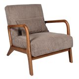 HOME DECO FACTORY, HD0348, Cotele Scott Taupe fauteuil