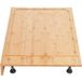 Plaque de cuisson en bambou 75x54cm Protection de table de cuisson à induction avec 4 pieds amovibles