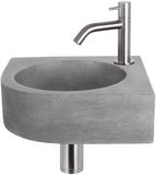Differnz Cleo Hoekfontein - Beton donkergrijs - 31.5 x 31.5 x 10 cm