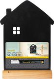Securit Silhouette Huisbord met krijtstift, 33 x 21 x 6 cm, meerkleurig