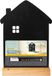 Securit Silhouette Huisbord met krijtstift, 33 x 21 x 6 cm, meerkleurig
